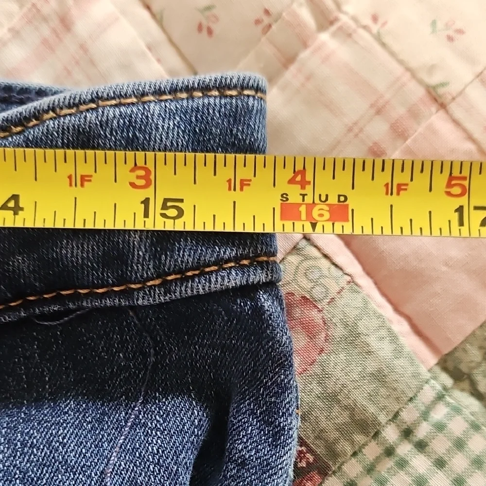Hollister Mid Rise Super Skinny Blue Denim Jeans - Picture 6 of 10
